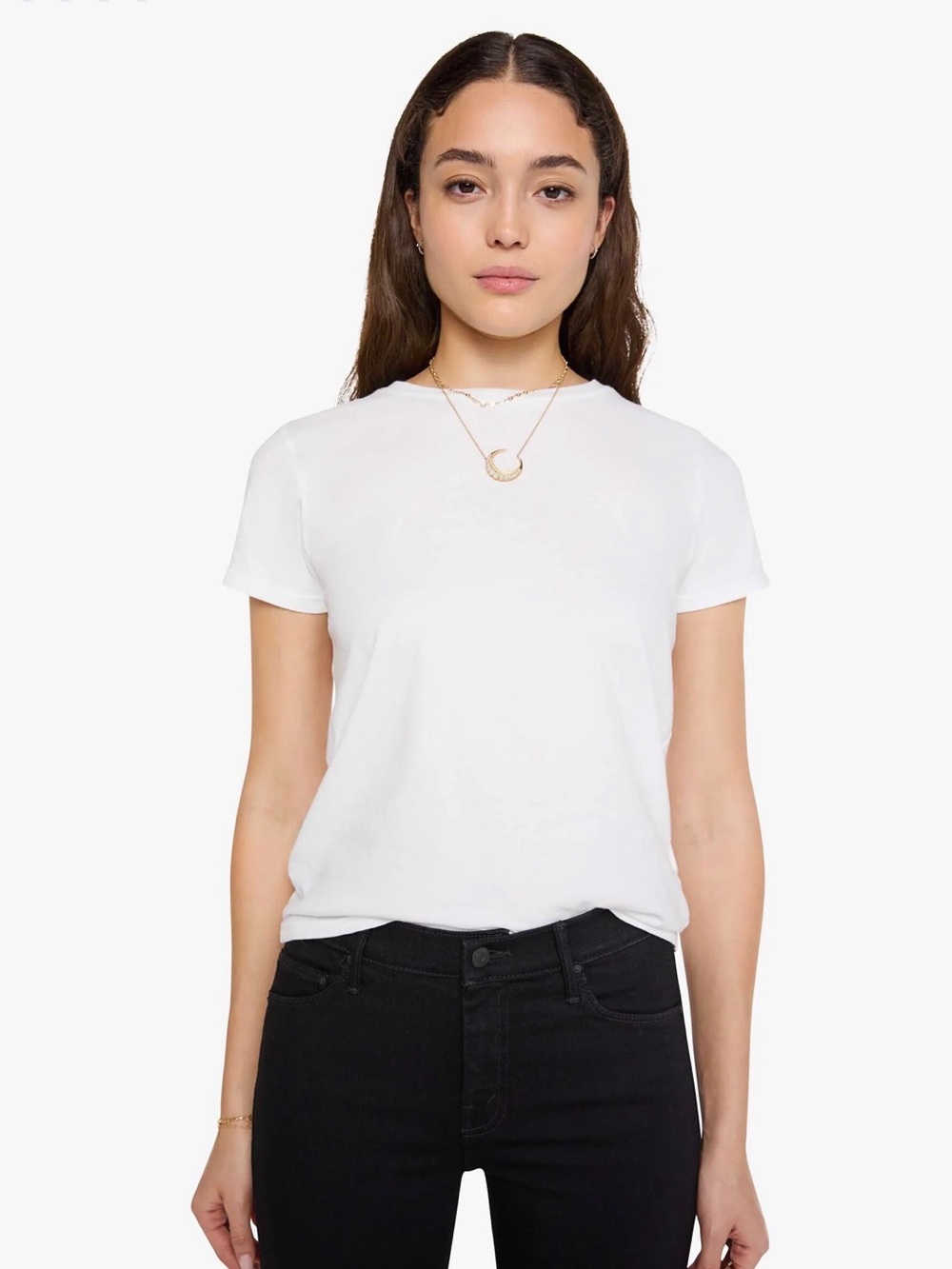 MOTHER The Lil Goodie Goodie Tee In Bright White XS